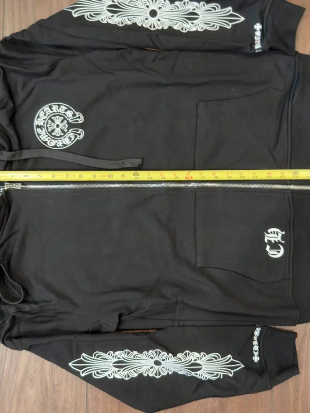 Chrome hearts zip up hoodie